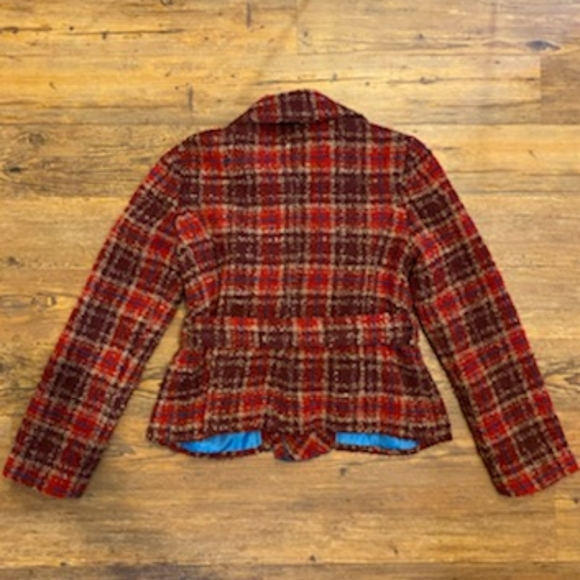 Anthropologie (Tabitha) Ruffle Tweed Wrap Jacket - Picture 4 of 4